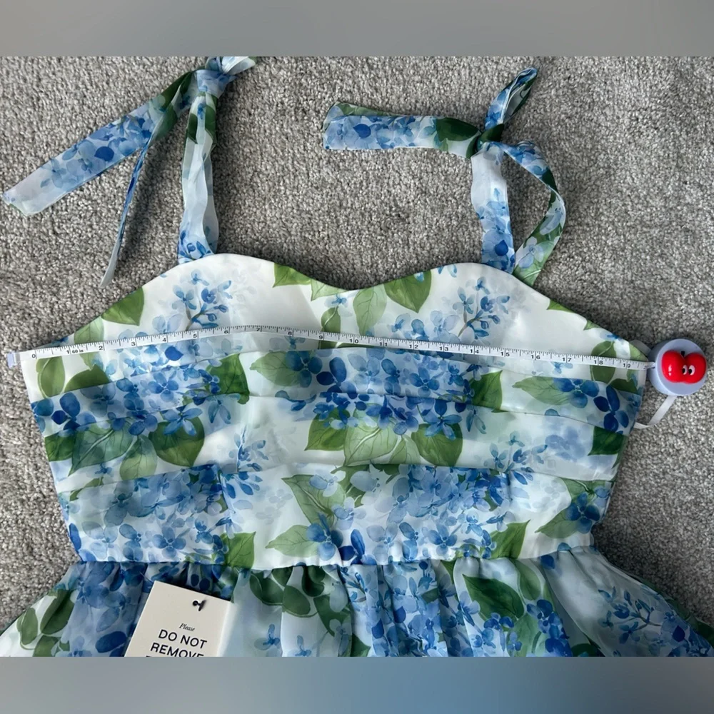 JessaKae Blue Hydrangea Nellie Dress - Picture 10 of 11